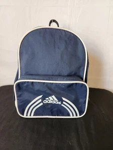 🔥🚨Vintage Retro 80s 90s Adidas Navy Blue Small Travel Bag Backpack Rare! EUC - Picture 1 of 8