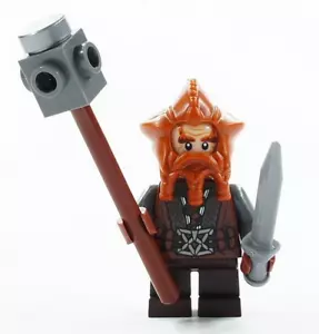 LEGO Hobbit Rey Duende Batalla 79010 Nori Enano Minifigura Señor de los Anillos Nuevo - Imagen 1 de 2