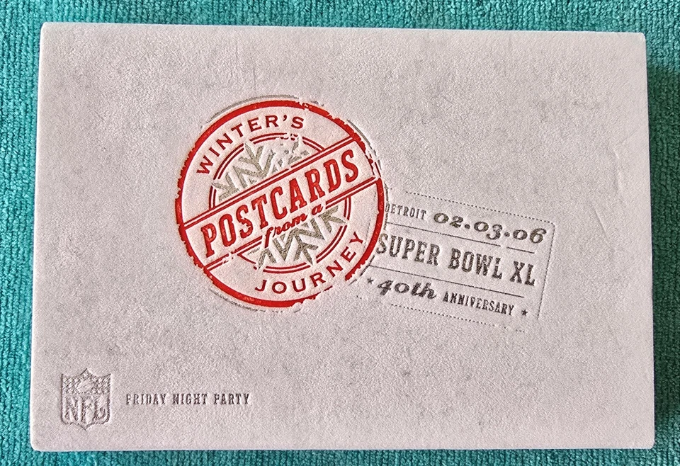 SUPER BOWL XL (40) VIERNES POR LA NOCHE "FIESTA DE LOS COMISIONADOS" PAQUETE DE BOLETOS - NFL - SIN USAR Foto 1 de 4