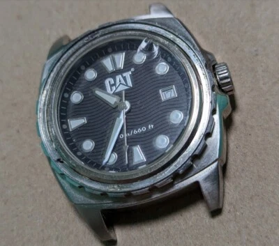 Reloj Hombre Cat Diver DI 141 Acero Inoxidable Sin Bisel. Funciona Foto 1 de 4