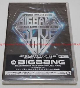BIGBANG ALIVE TOUR 2012 IN JAPAN SPECIAL FINAL IN DOME TOKYO DOME DVD 2012.12.05
