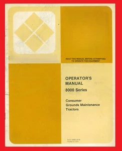 Gravely Operator's Manual 8000 Series Consumer Grounds Maintenance Tractors - Picture 1 of 15