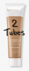 Lot Of 2 Undone Beauty Unfoundation Matte Tint 445 Sand Medium 1.13 oz Ea - Picture 1 of 1