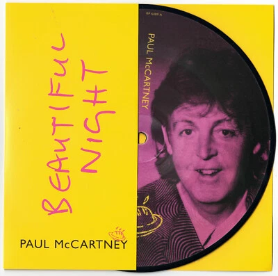PAUL McCARTNEY - BEAUTIFUL NIGHT Ultrarare 1997 UK Picture Disc Release - Mint! - Image 1 of 3
