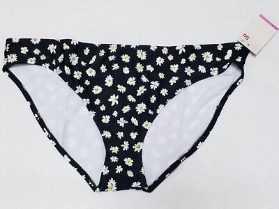SO Juniors Black White Darling Daisy Hipster Swim Bikini Bottom - Size XXL - NEW - Изображение 1 из 4