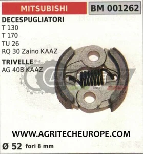 FRIZIONE COMPLETA DECESPUGLIATORE MITSUBISHI T130 T170 TU26 RQ30 Ø52 - Picture 1 of 1