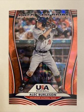 2020 DONRUSS AMERICAN PRIDE ROOKIE ALEC BURLESON TEAM USA RED 91/149 Ap19