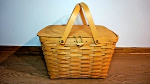 LONGABERGER PICNIC BASKET+PROTECTOR 1996 - Picture 1 of 5