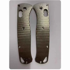 1 Pair Custom MadeTitanium Alloy Handle Scales for Benchmade Bugout 535 Knives - Picture 1 of 2