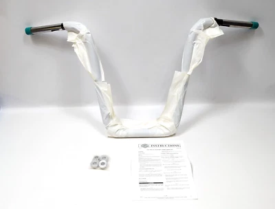 Manillar Harley Road King 2014-2023 FLHR 16" Fat Ape negro brillante nuevo TBW Foto 1 de 3