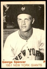1975 TCMA 1951 NEW YORK GIANTS - #- GEORGE SPENCER NEW YORK GIANTS