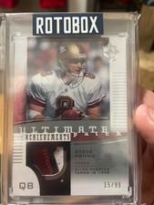 2007 Upperdeck Ultimate Collection Game Used Steve Young Patch ! 15/99🔥🔥🔥🔥🔥