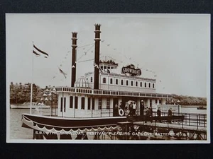 London Battersea FESTIVAL OF BRITAIN THE SHOWBOAT c1951 RP Postcard by Valentine - Picture 1 of 4