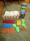 86-PC Preschool TINKERTOY CONSTRUCTION SET w/Canister & Lid - Ages 1-1/2-5 - VGC