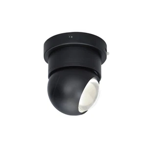 ET2 E23510 Nodes 5"W LED Semi-Flush Globe Ceiling Fixture - Black - Picture 1 of 11
