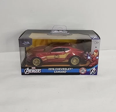 Marvel AVENGERS Iron Man 2016 Chevy Camaro 1:32 Die-Cast Car JADA Toys NEW - Image 1 of 4