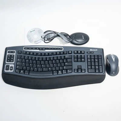 Microsoft Wireless Keyboard 6000 v2 & Mouse 5000 v1 + USB Receiver - Excellent! - Image 1 of 4