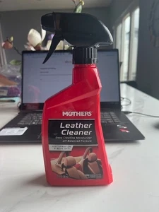 Mothers Leather Cleaner 12 oz Deep Cleaning Moisturizer Spray on-Wipe Off - Picture 1 of 8