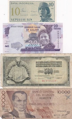 8 World Notes Circulated and UNC - Image 1 of 4