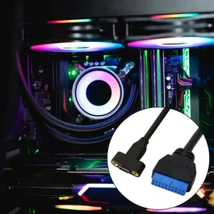 USB C Extension Data Cable 5Gbps Type C Female to IDC20P Female Front Panel Head - Picture 1 of 10