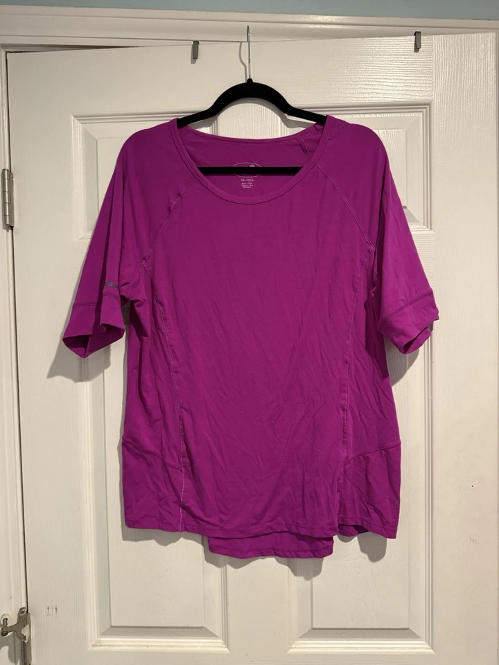 Camiseta de treino feminina tamanho XXL rosa.  - A0213 - Imagem 1 de 4