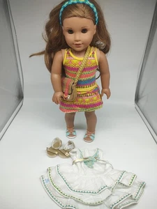 American Girl 18 Zoll Puppe Lea Clark - Mädchen des Jahres 2014 Körper Etikett - Bild 1 von 15
