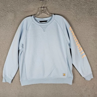 Carhartt Midweight Sweatshirt Women XL (16-18) Fleece Lined Relaxed Fit Pullover - Image 1 of 4