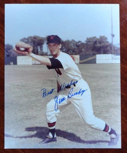 Jim Busby Signed 8X10 Photo Autograph Washington Senators JSA Pre-Certified - Picture 1 of 6