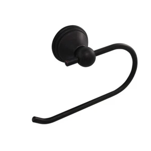 Soporte de papel higiénico negro bronce oscuro montado en pared variedad estilo disponible - Imagen 1 de 4