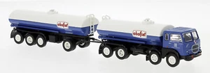 Fiat 690 Millepiedi Tanklastzug "Olio Fiat" Brekina 58453 Neu in OVP 1/87 - Bild 1 von 1