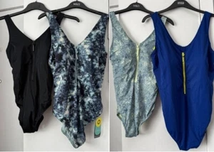 BNWT M&S Goodmove zip up Secret Slimming swimsuits - choice of colours & sizes - Picture 1 of 10