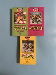 Teenage Mutant Ninja Turtles Burger King Kids Club VHS 1990 Lot of 3 - Picture 1 of 10