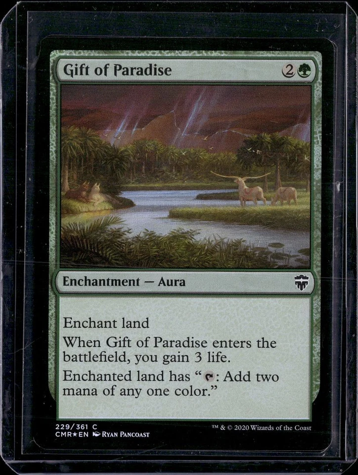 Gift of Paradise - Foil - 229 - CMR - NM - MTG Magic the Gathering - Image 1 of 1