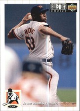 1994 Collector's Choice Baltimore Orioles Baseball Card #373 Arthur Rhodes