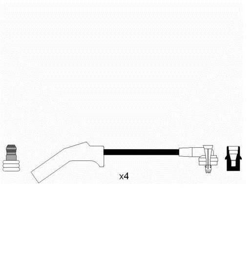 IGNITION LEADS FITS FORD FIESTA MK4 1.0 1.3 KA 1.3 COURIER HT SPARK PLUG CABLE - Image 1 of 1