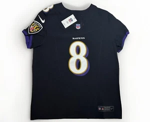 Large 44 Lamar Jackson #8 Vapor FUSE Elite Jersey Black Ravens Authentic - Picture 1 of 9