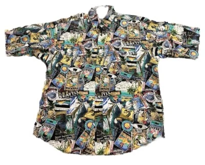 Polo Lobo By Pendleton Hawaii Estampado Gráfico Talla Mediana Foto 1 de 4