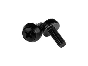 StarTech.com M6 x 12mm - Screws - 100 Pack, Black - M6 Mounting Screws for Serve - Picture 1 of 2