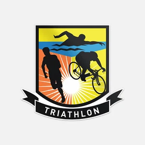 Triathlon Sport Vinyl Aufkleber Sticker - Bild 1 von 1