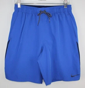 Costumi da bagno Nike da uomo blu taglia media corti vita elastica poliestere - Foto 1 di 5