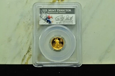 1991-P $5 Gold American Eagle PCGS PR69 DCAM Mint Director Series - Image 1 of 4