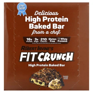 High Protein Baked Bar, Chocolate Chip Cookie Dough, 9 Bars, 1.62 oz (46 g) Each - Picture 1 of 3