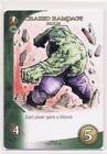 2015 Marvel 3D Legendary DBG Playable Sketch Card Hulk unsigned d