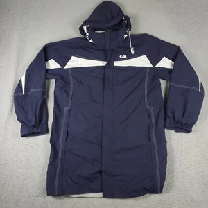 G-III Jacket Mens Size XL Blue Nylon Long Full Zip Hoodie Coat Windbreaker G3 - Picture 1 of 13
