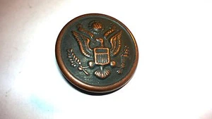 Antique Early1900s Copper American Great Seal Button New York "City Button Works - Picture 1 of 3