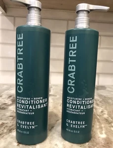 Pack of 2 Crabtree & Evelyn Moisturise + Renew Conditioners 15 fl oz each - Picture 1 of 2