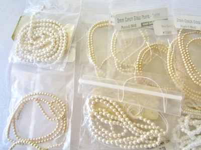 Cuentas de vidrio para hacer joyas - 20 cuerdas, 14 paquetes - 34 piezas todas las perlas Foto 1 de 4