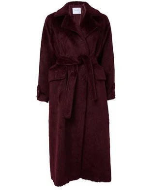 MAX MARA Flavio Belted Black Long Coat New & Authentic - Image 1 of 2