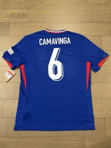 BNWT NIKE FRANCE 2024 2025 EURO HOME SOCCER SHIRT FOOTBALL KIT CAMAVINGA MENS L - Picture 1 of 11