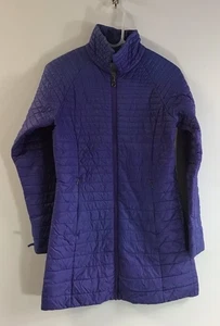 Patagonia Thin Puffer Coat Women M Purple Long Jacket 💜 - Picture 1 of 6